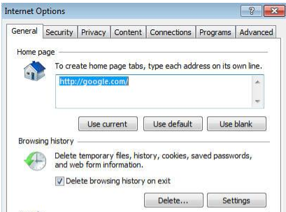 Internet Explorer How to Clear Browsing History