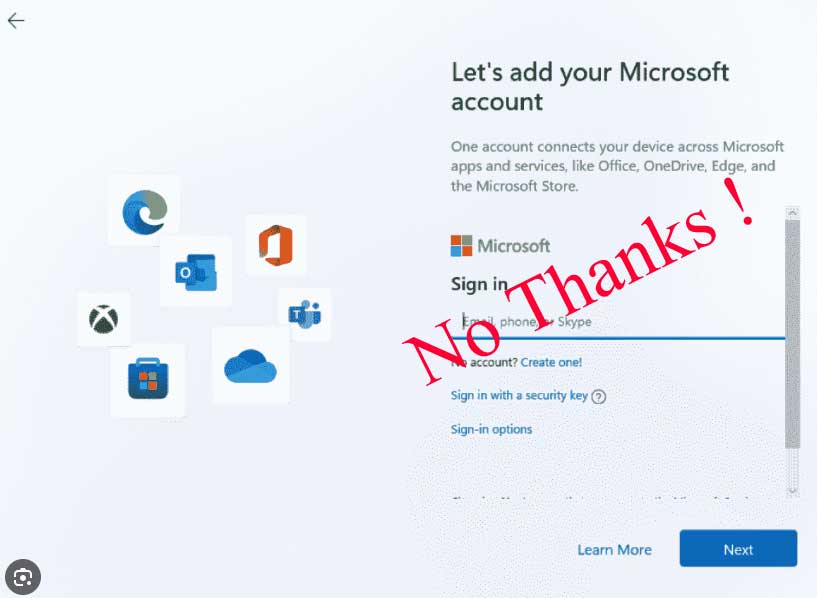 How to Install Windows Without Microsoft Account